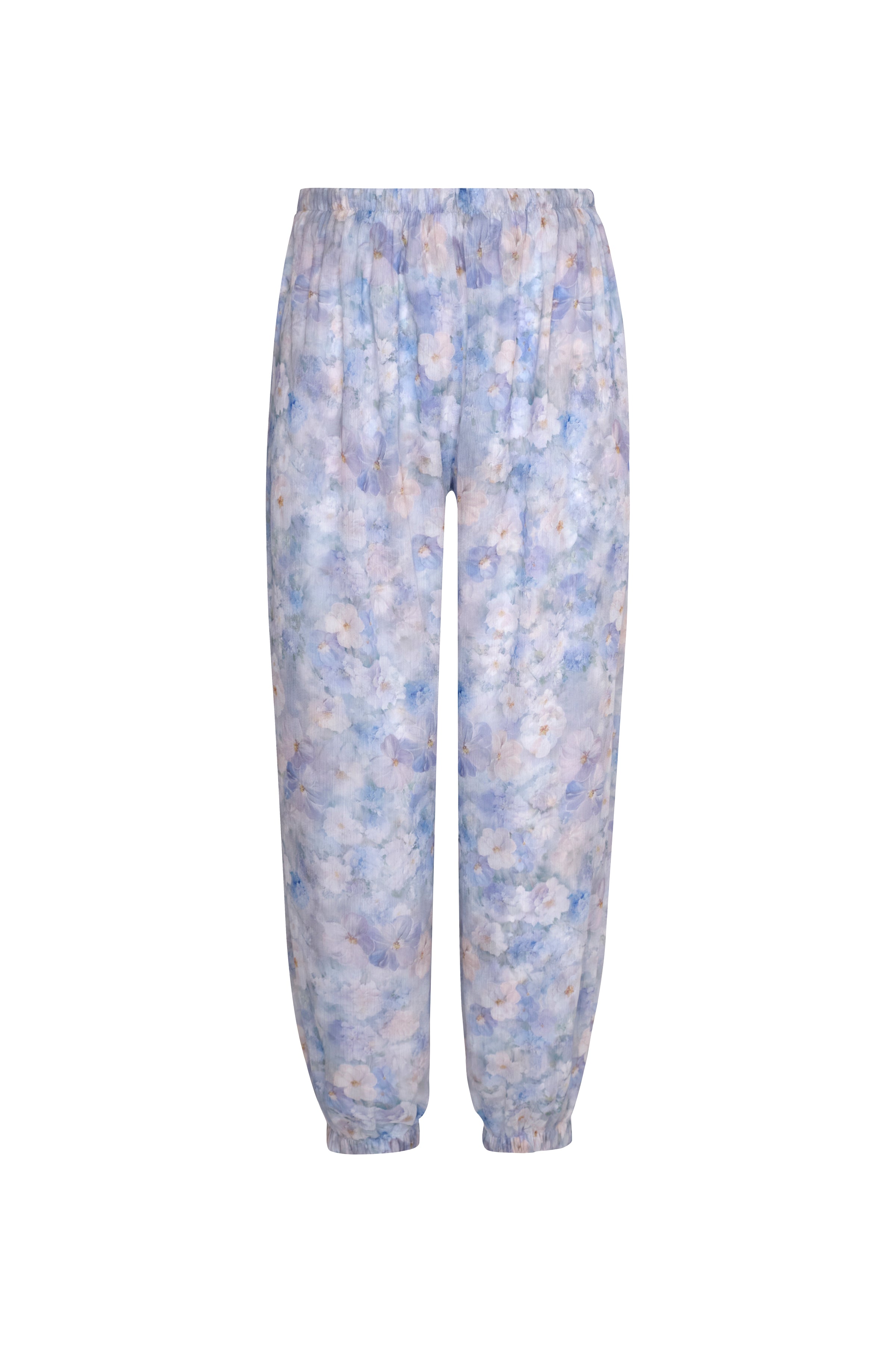 Fluid Pants Blue Floral