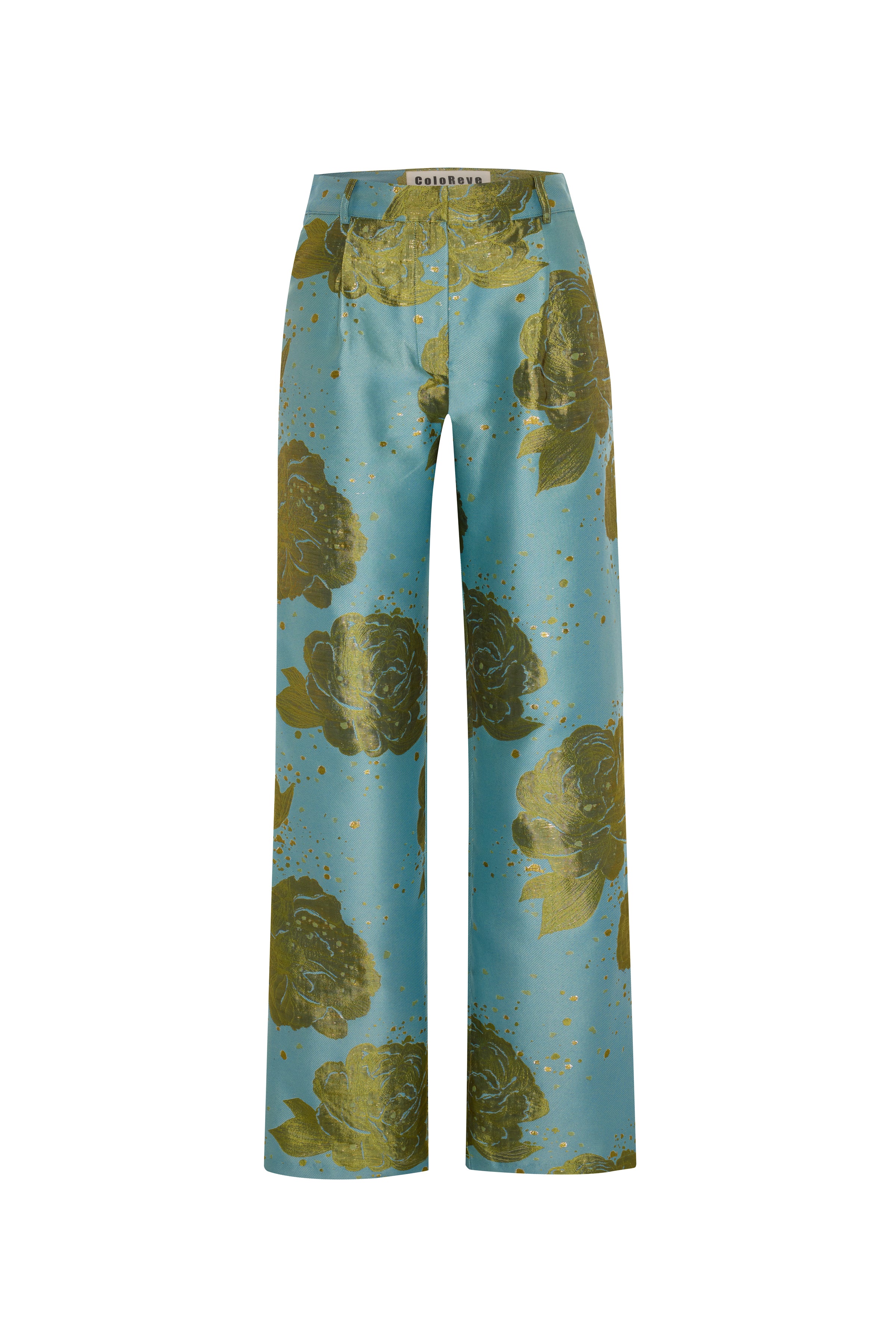 Blue Floral Pants