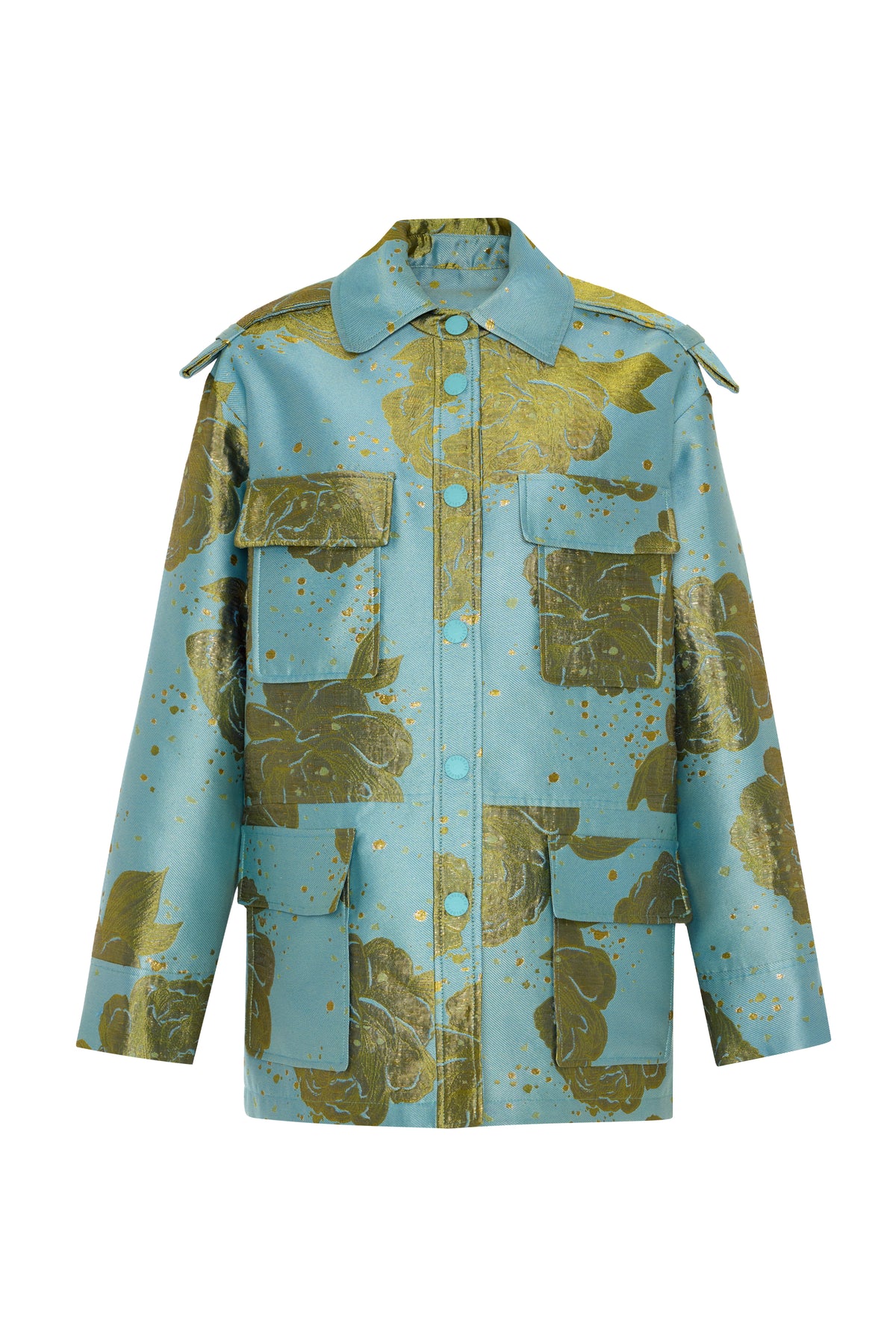 Blue Floral Jacket