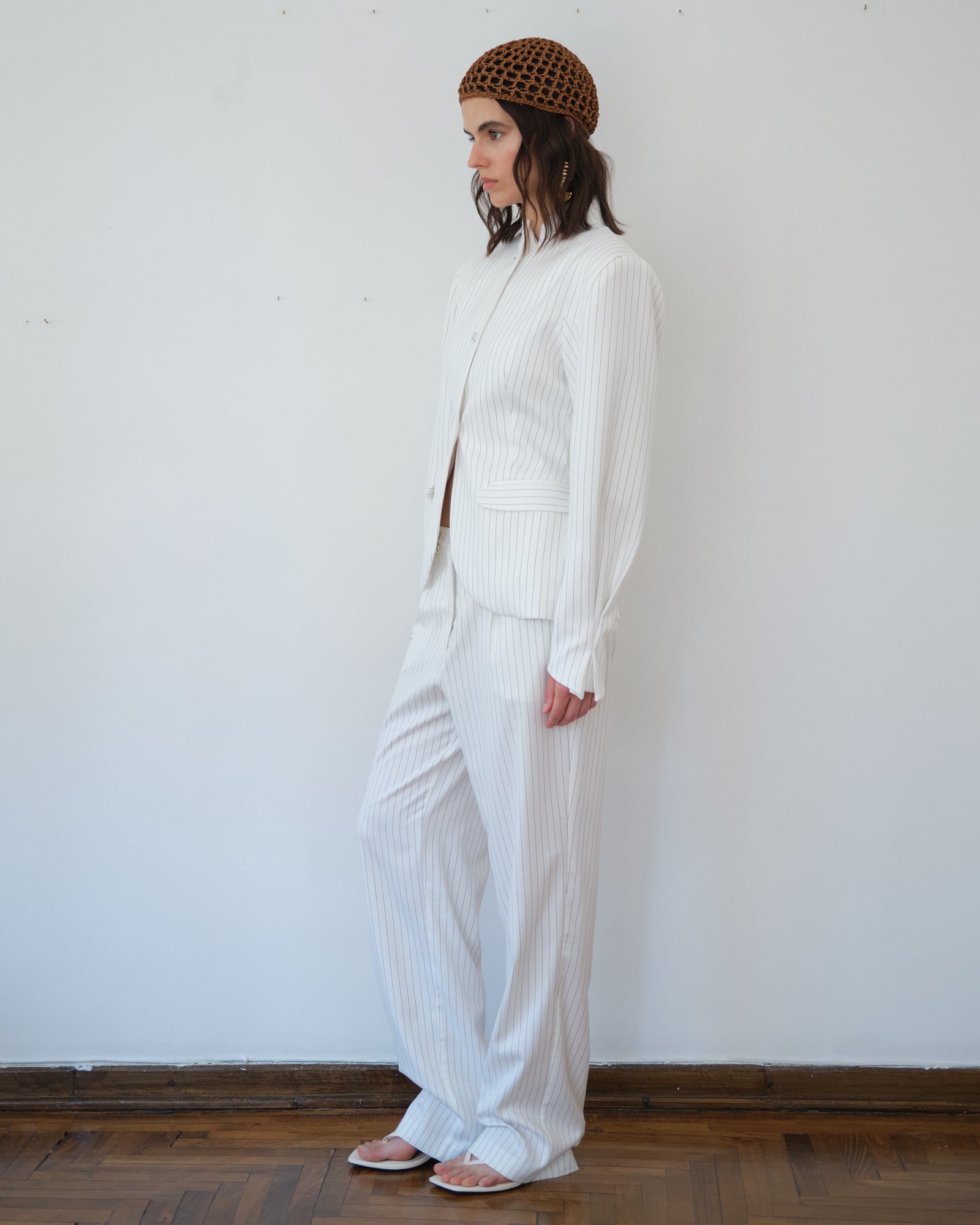 Tulip Blazer White
