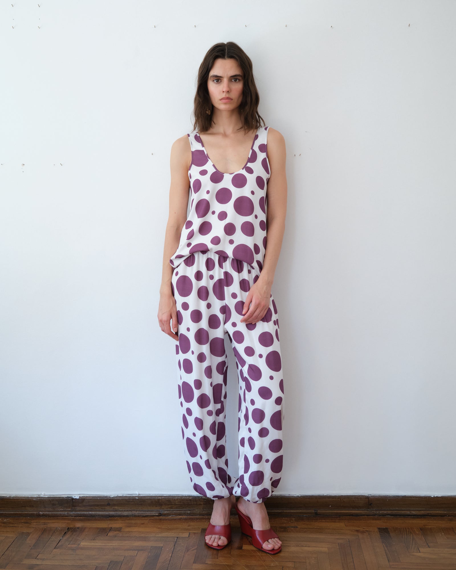 Tank Top Purple Dot