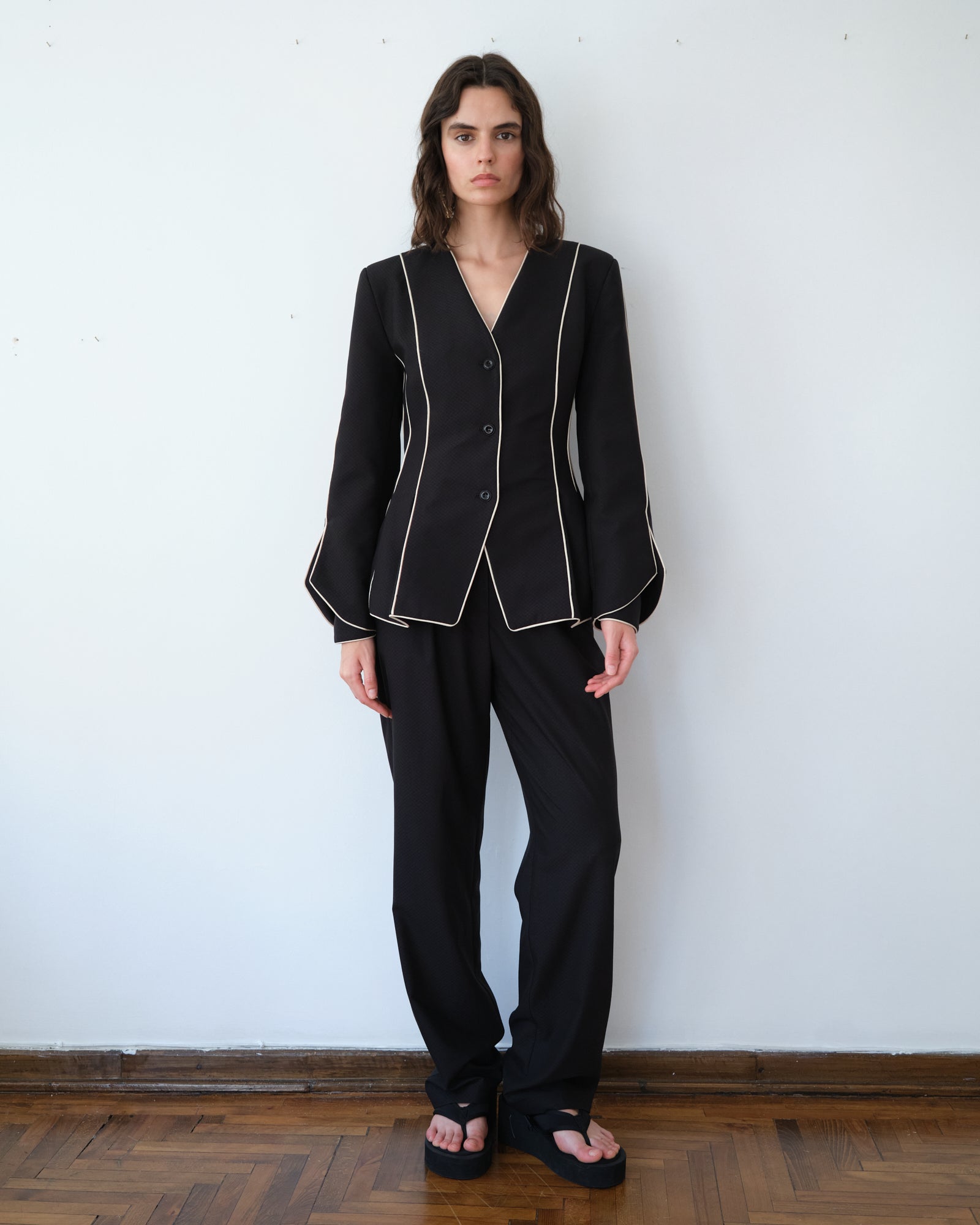 Çizgili Gömlek Blazer