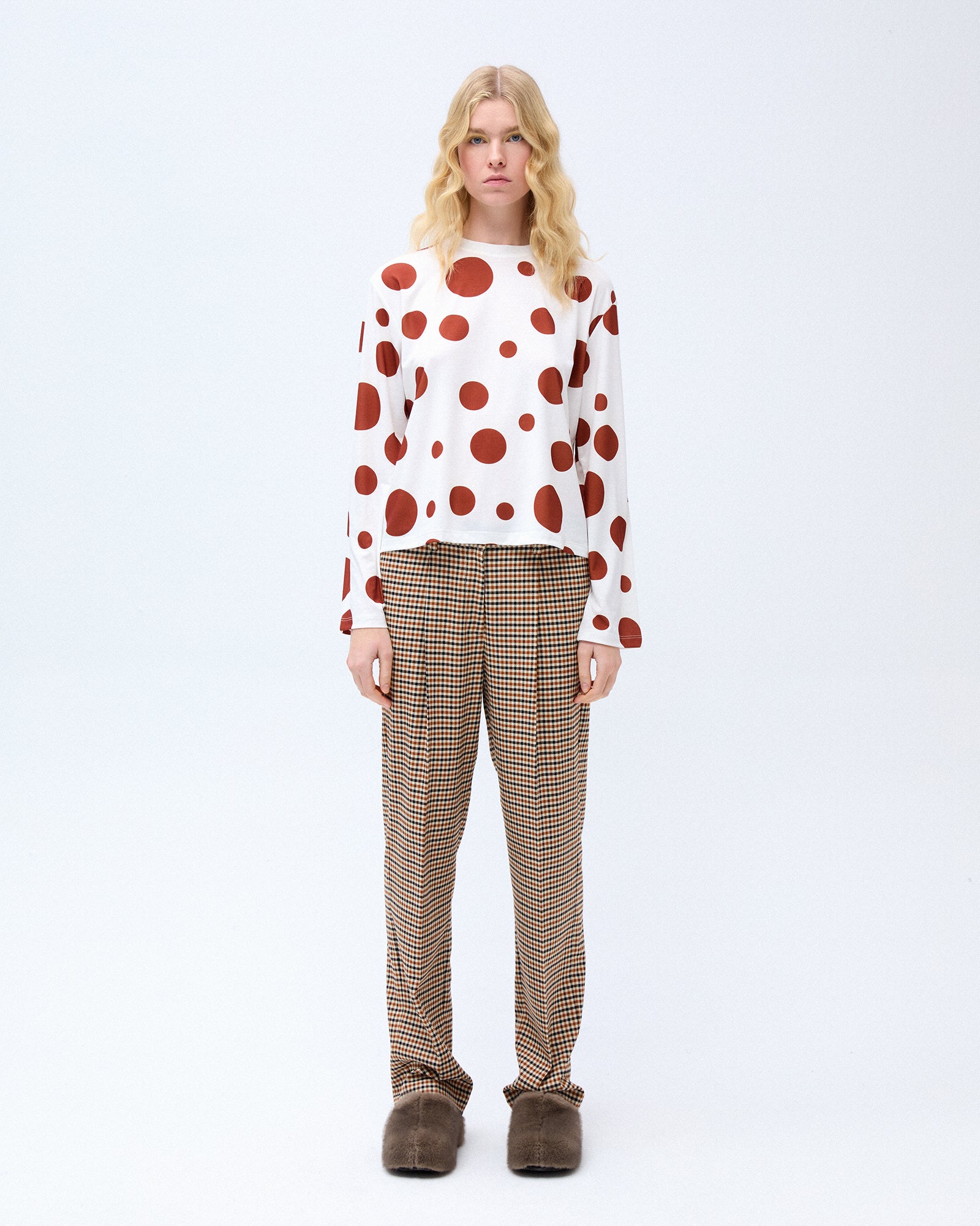 Rider Pants - Brown Checked