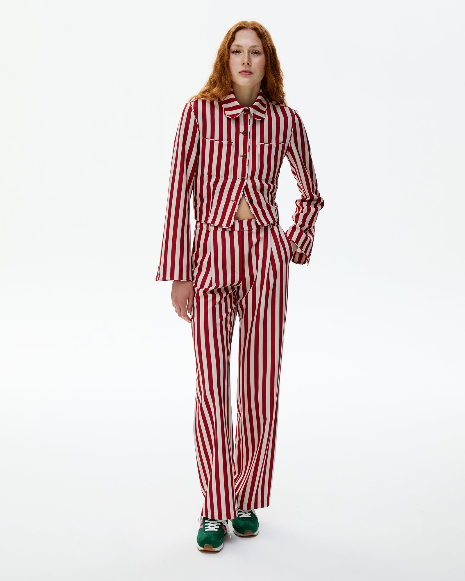 Red Striped Pants