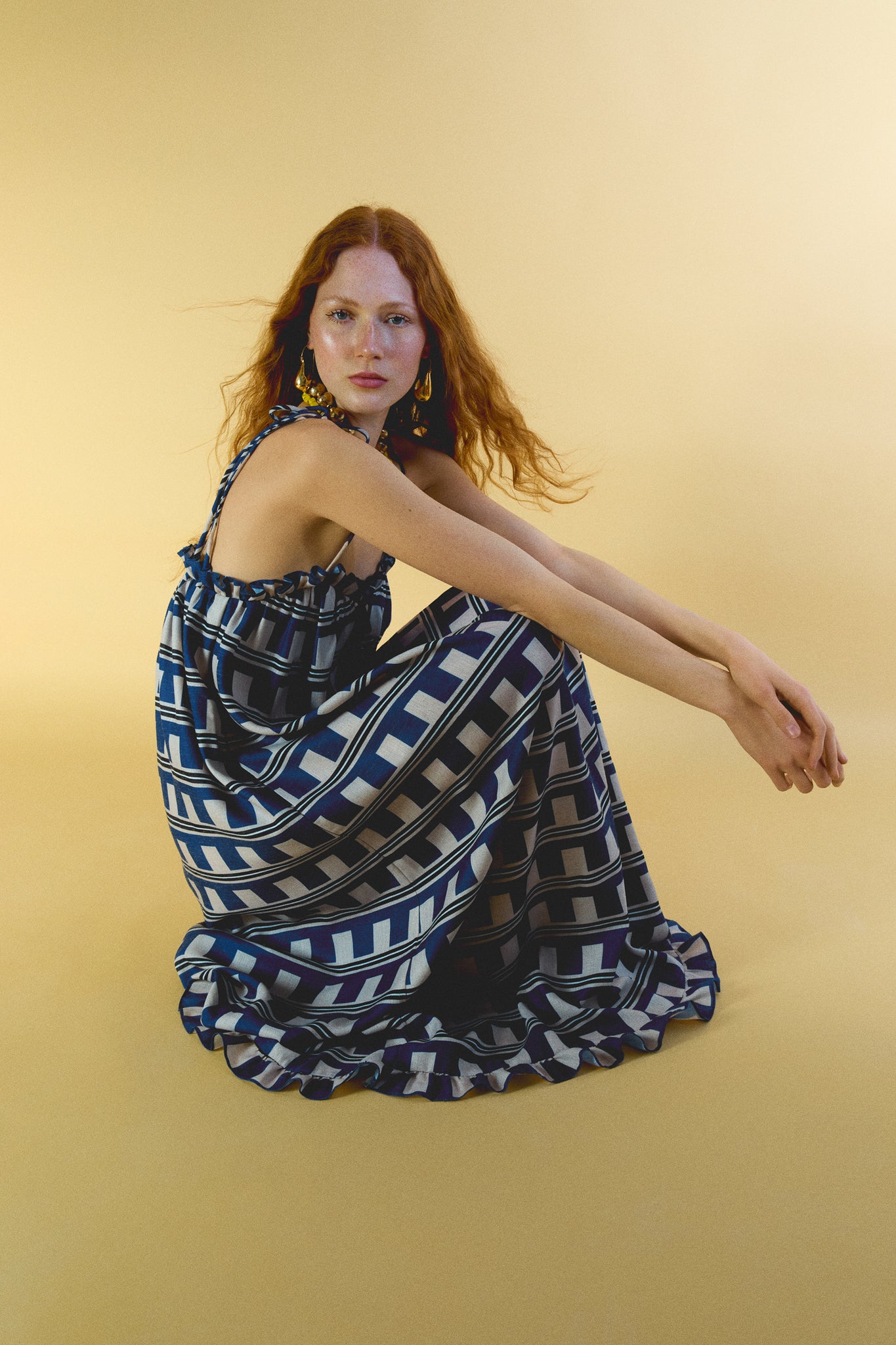 Printed Long Dress