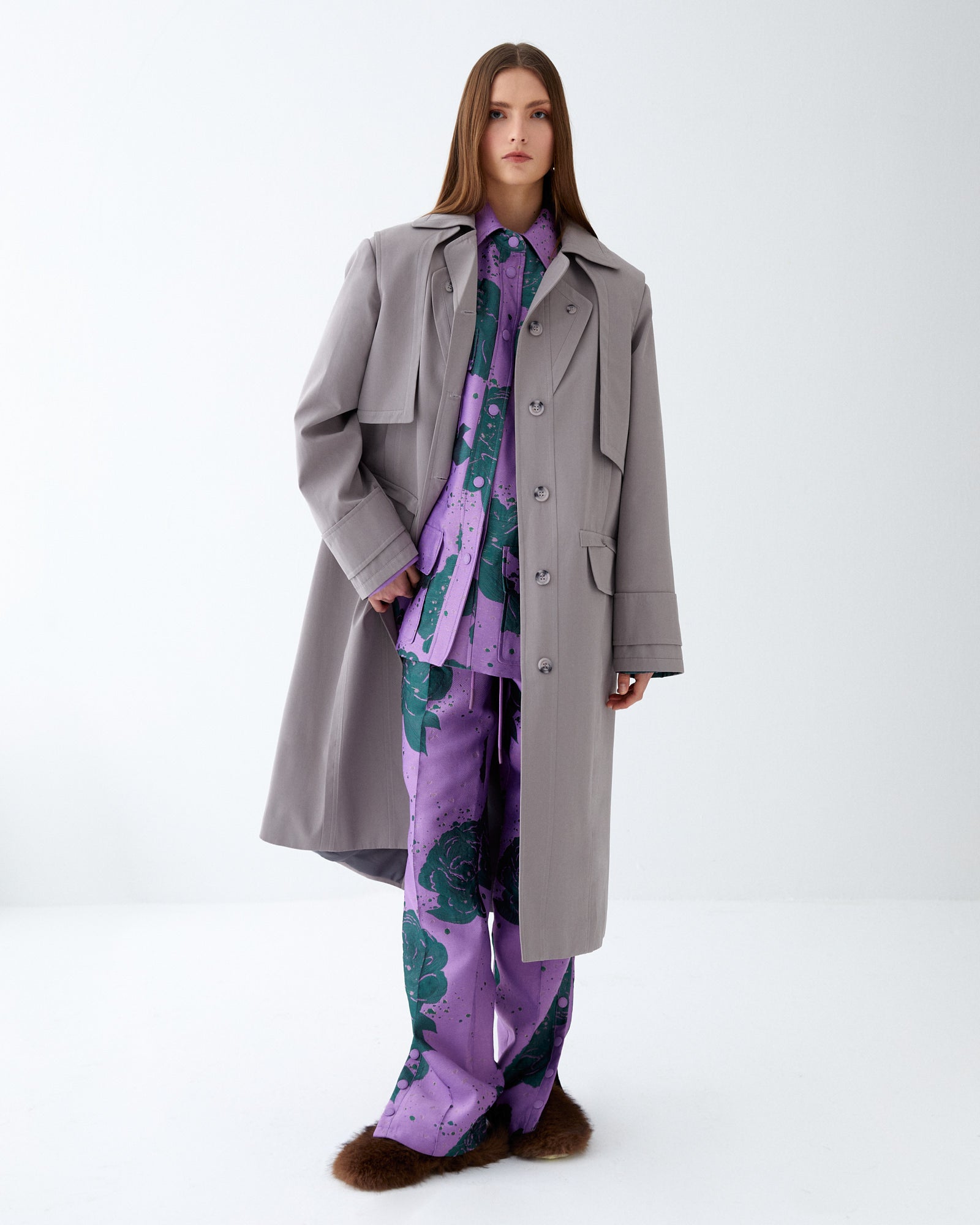 Grey Trench Coat