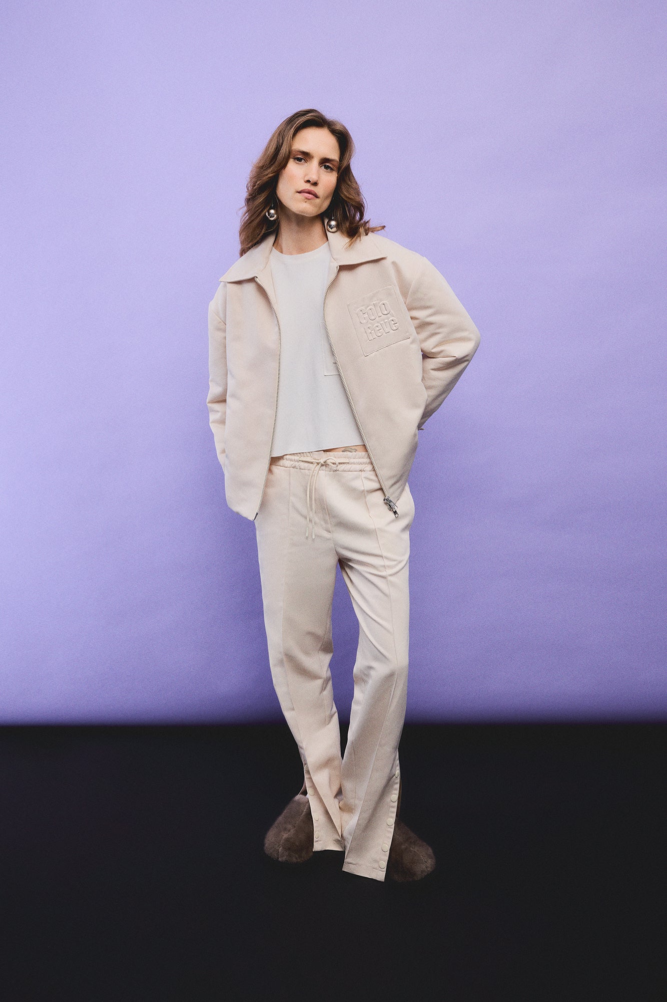 Cream Sweat Pants
