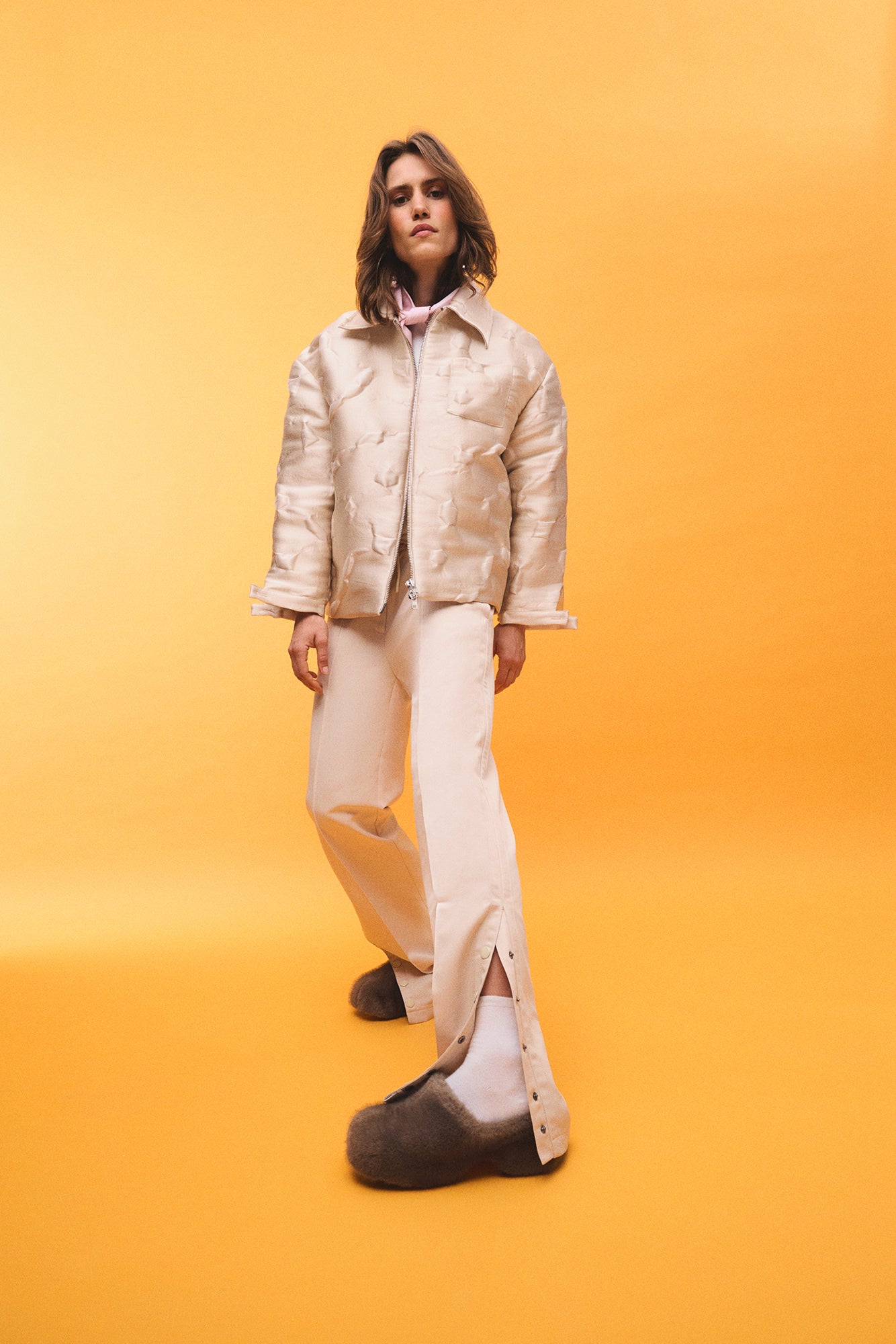 Cream Sweat Pants