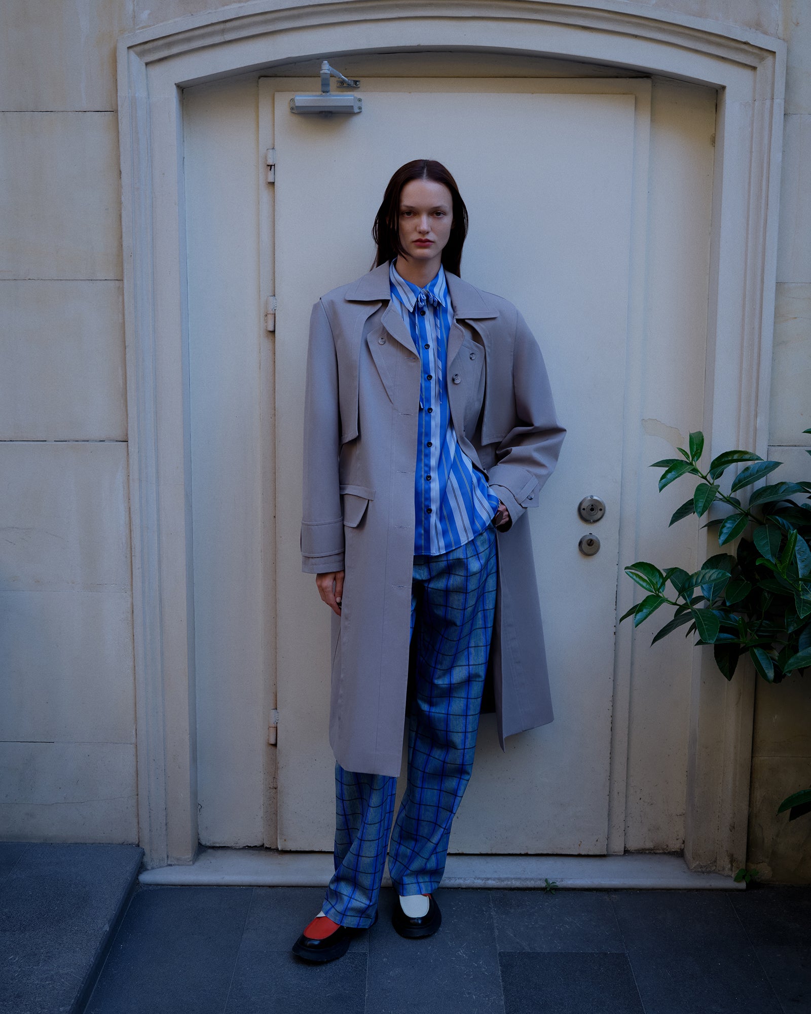 Grey Trench Coat
