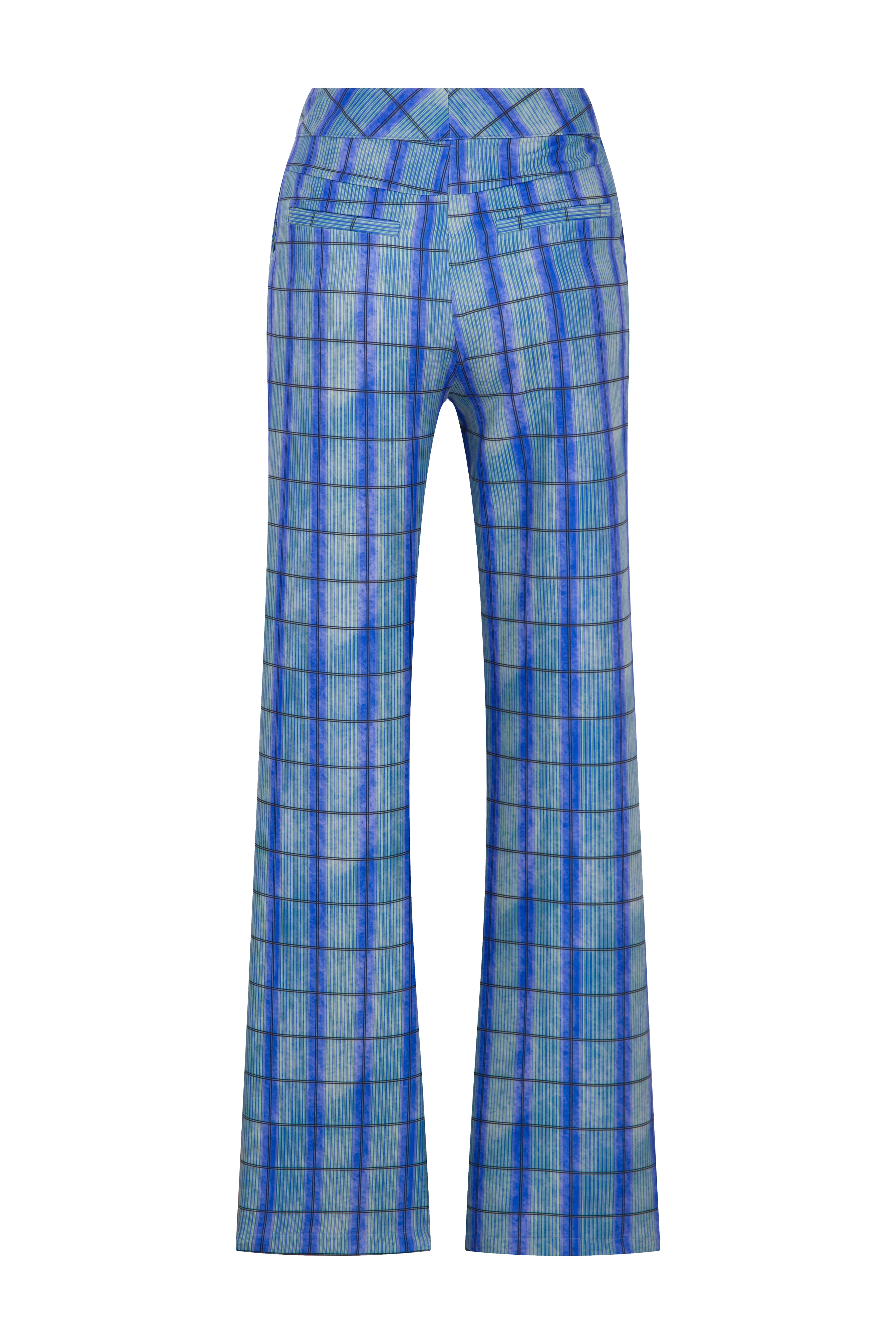Blue Printed Pants
