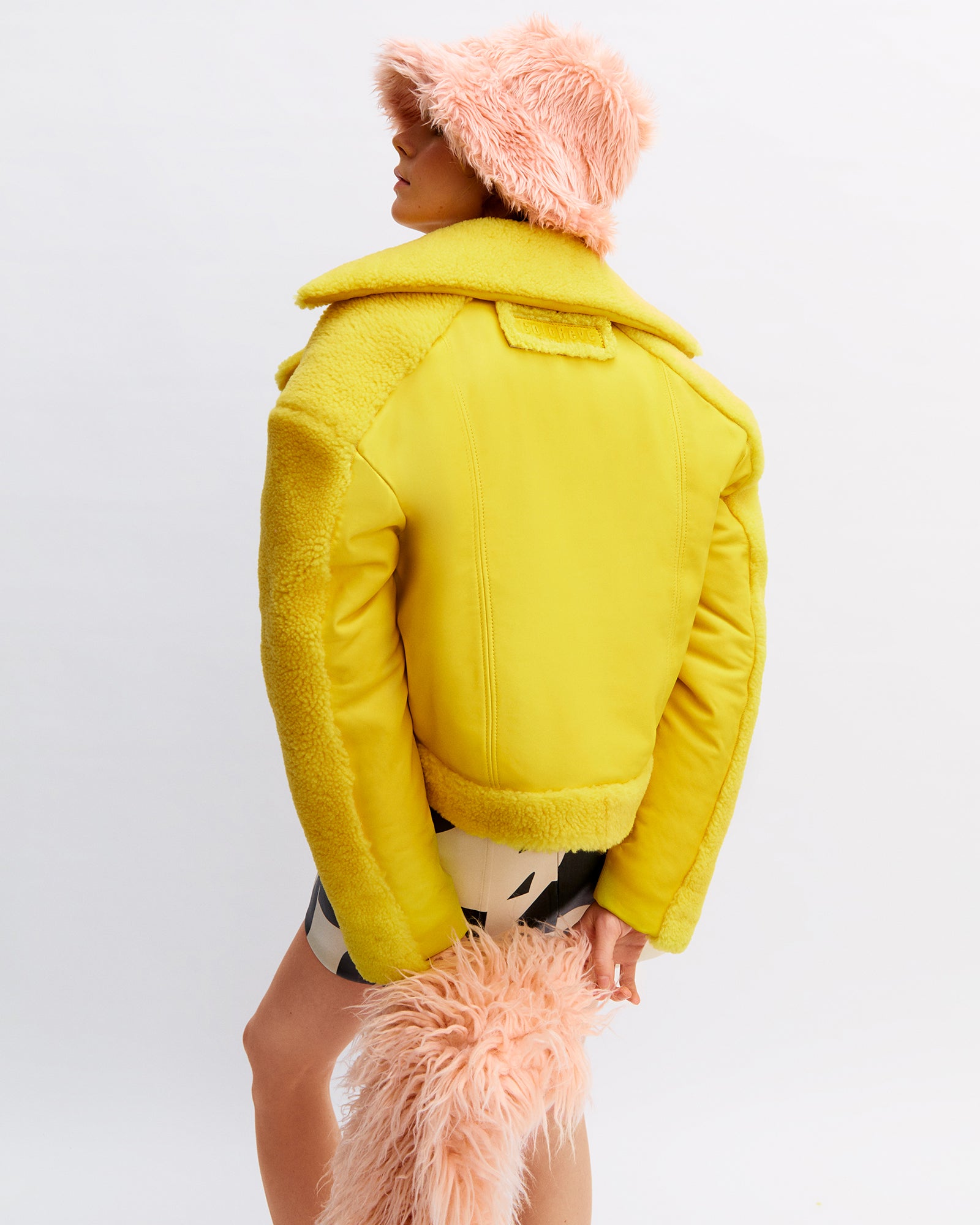 Yellow Shearling Jacket coloreve